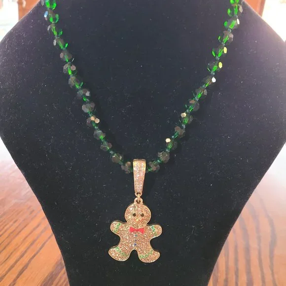 Gingerbread Boy Necklace - Picture 1 of 6